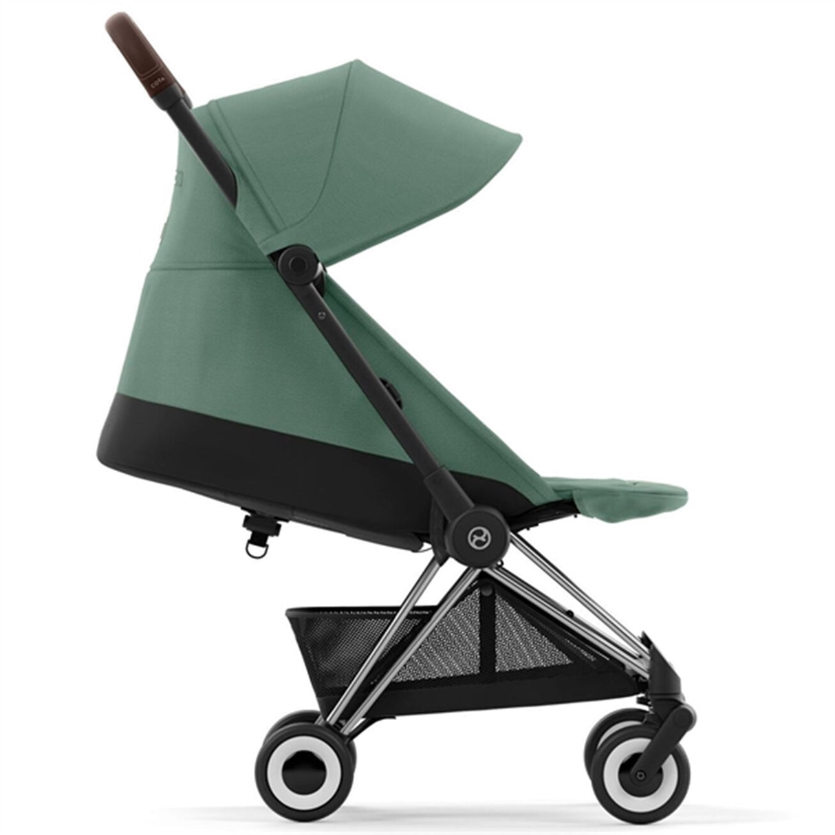 Cybex Coya Stroller Chrome Dark Brown Leaf Dark Green 3