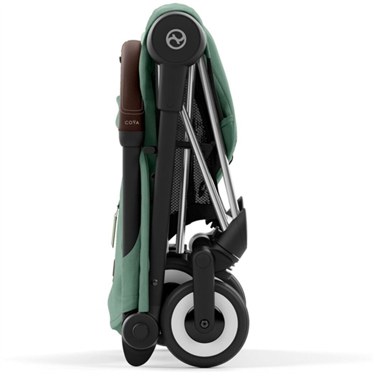 Cybex Coya Stroller Chrome Dark Brown Leaf Dark Green 7