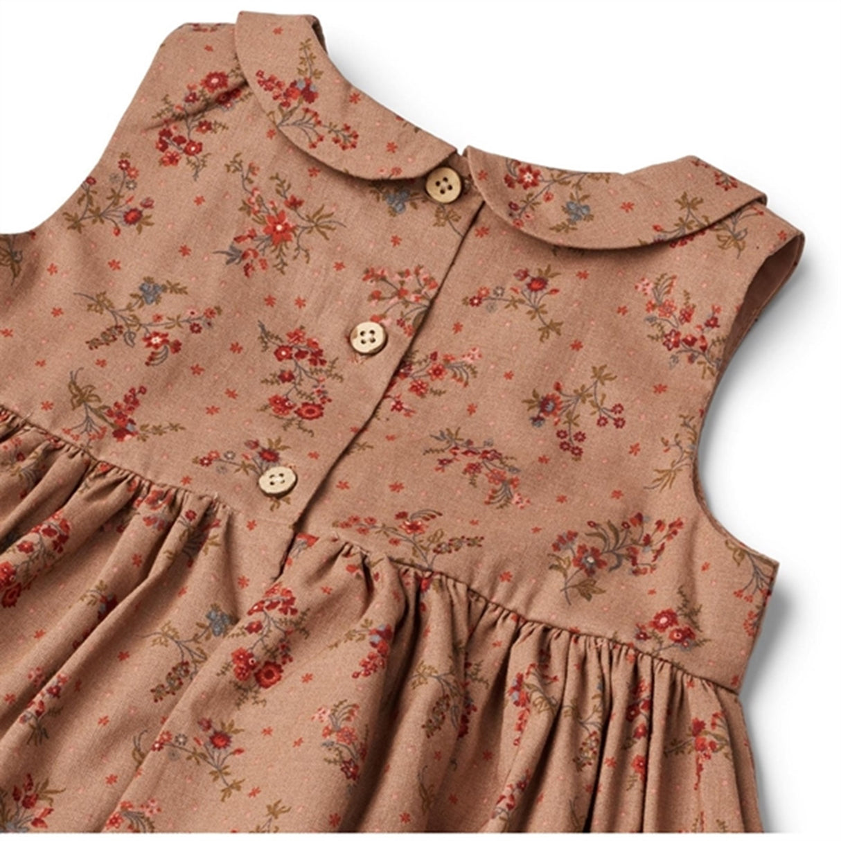 Wheat Berry Dust Flowers Dress Eila 2