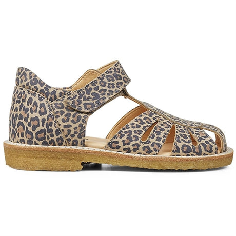 Angulus Sandal W. Velcro Leopard 2