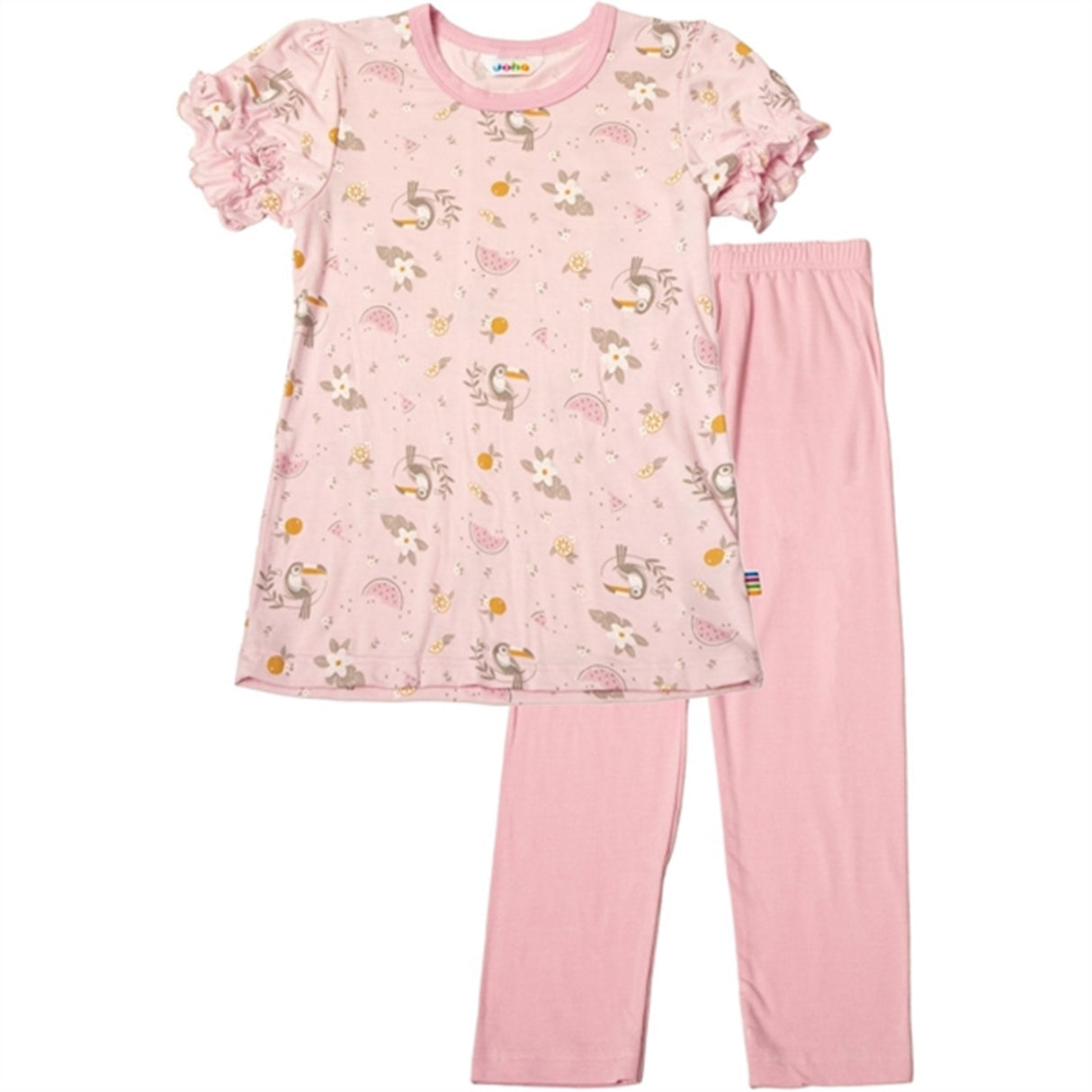 Joha Bamboo Pink AOP Pyjamas