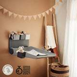 Leander PRE ORDER Wally Wall Mounted Changing Table Dusty Grey