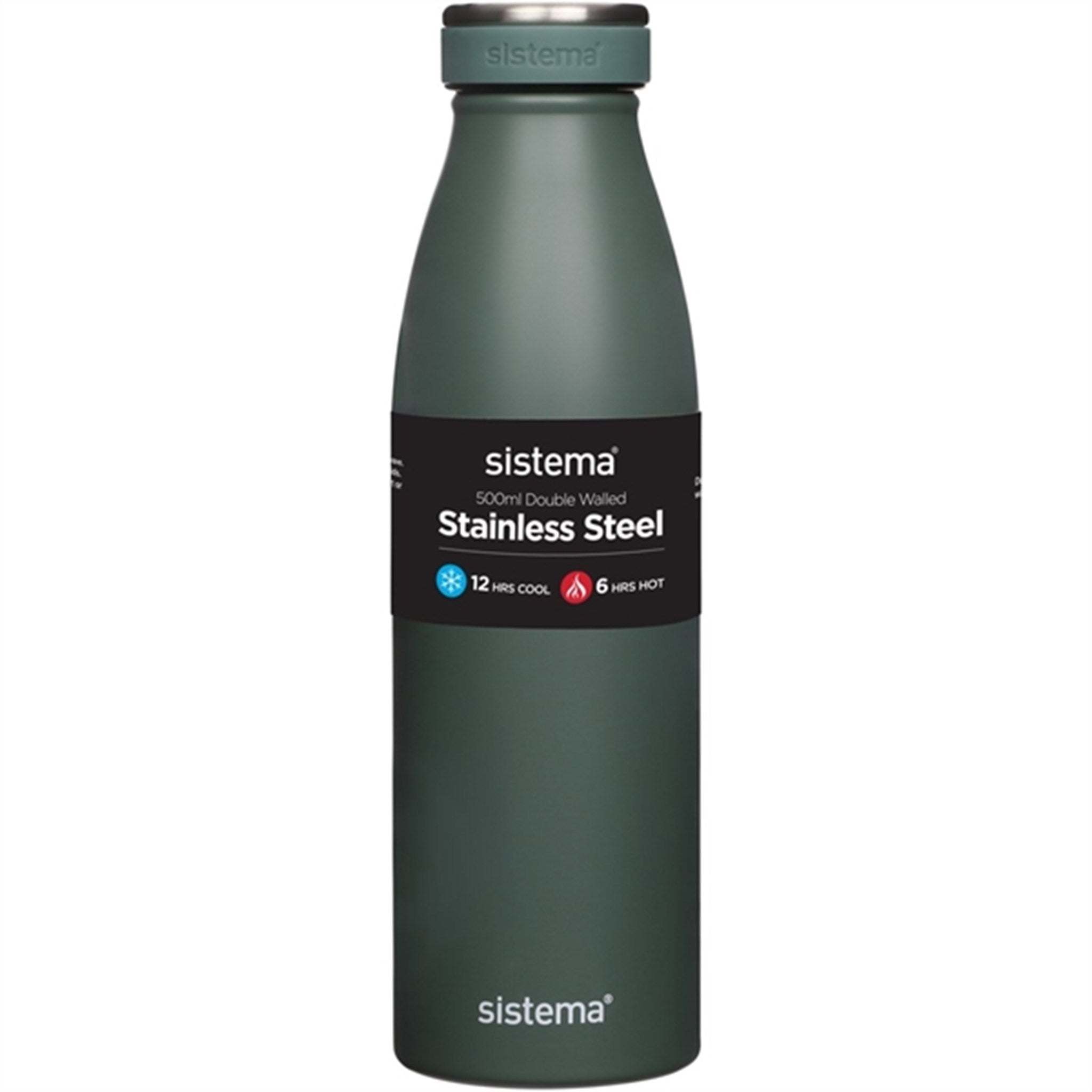 Sistema Stainless Steel Drink Bottle 500 ml Nordic Green