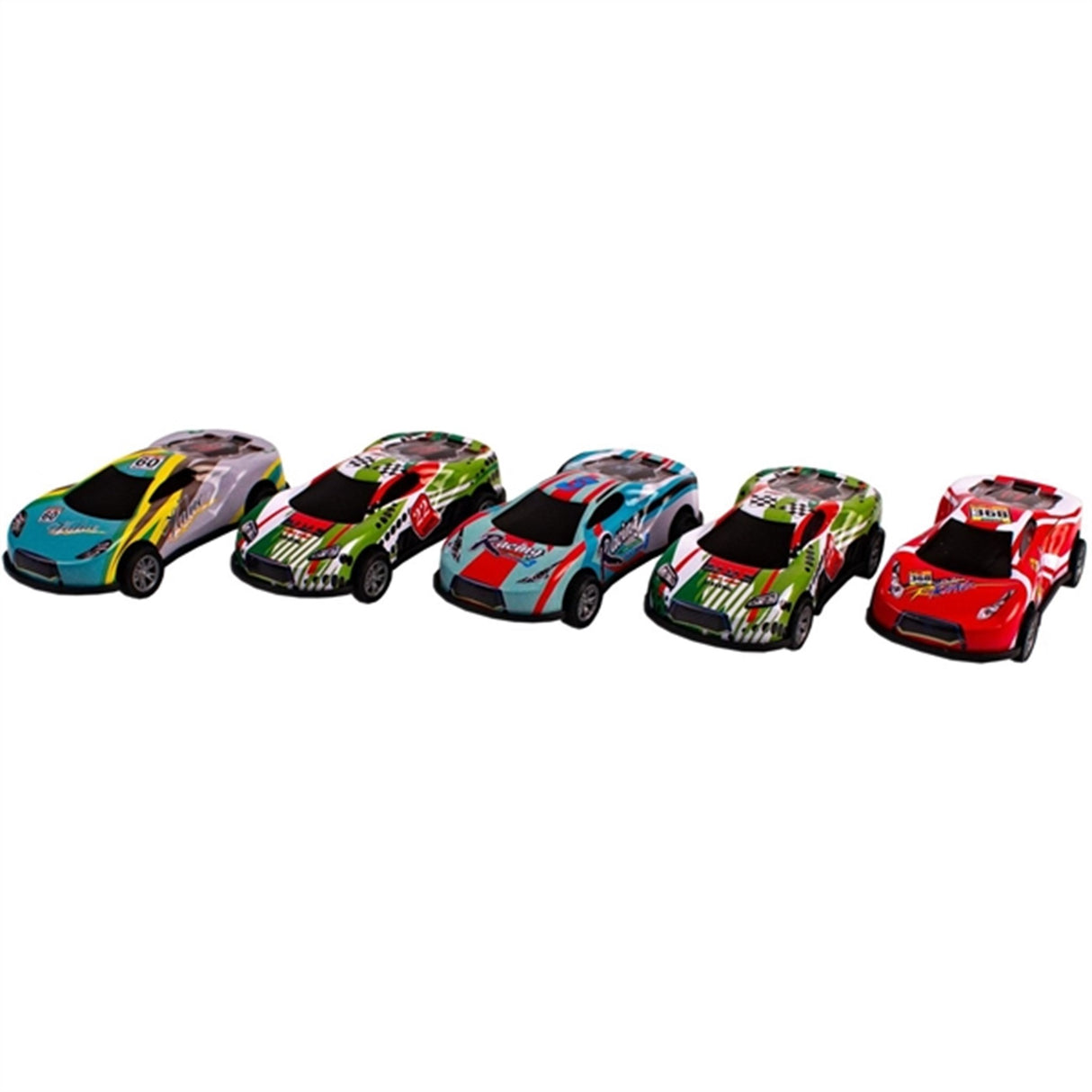 Magni Race Cars With Pull Back 5 Pieces Multi