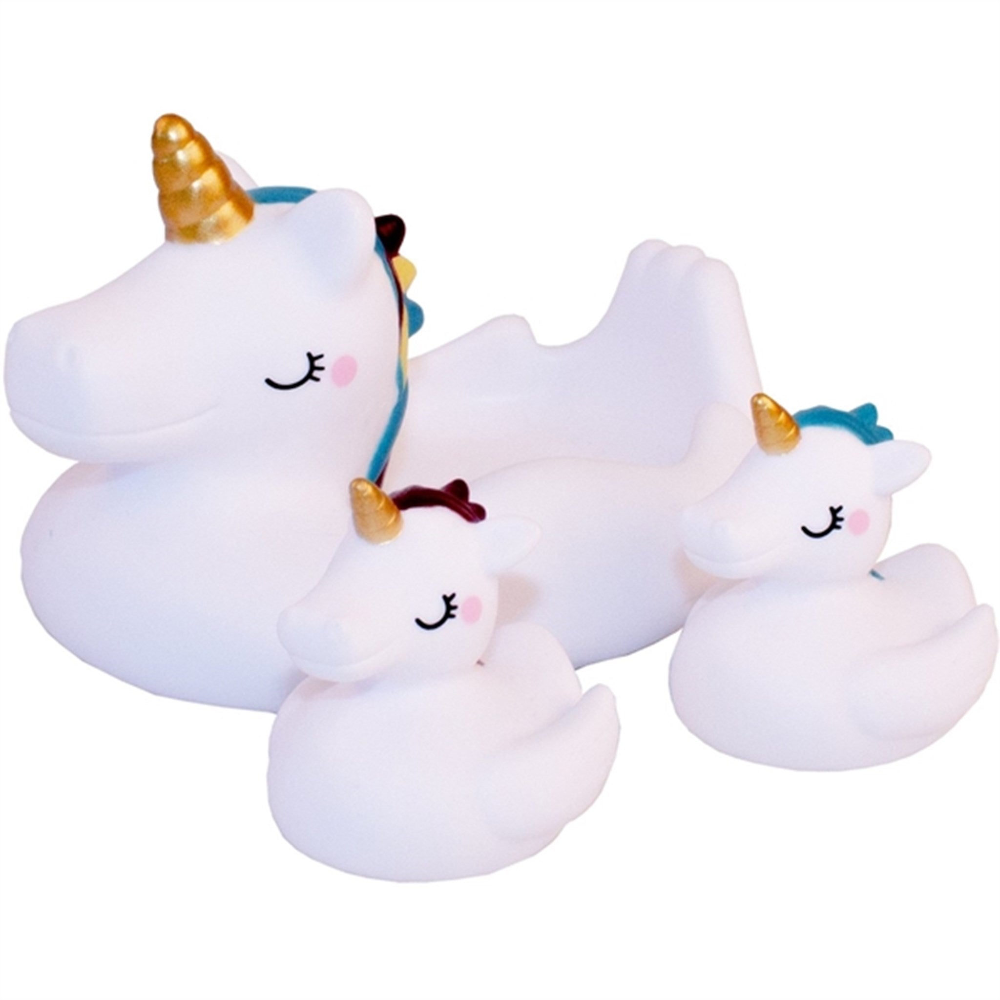 Magni Unicorn Bath Toys 3 Pieces In A Set White 2