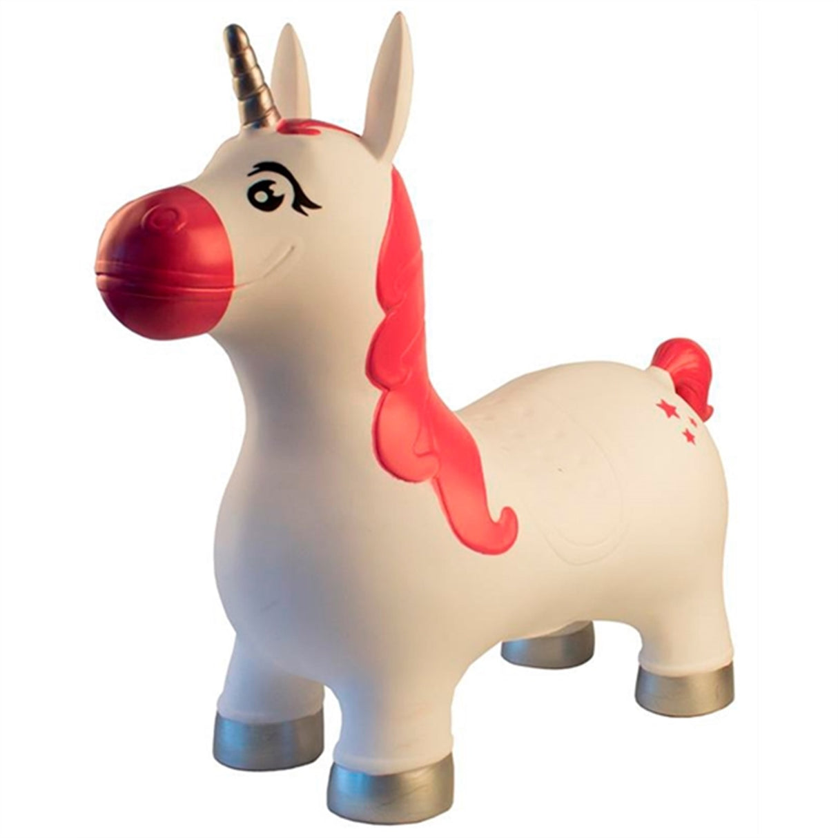 Magni Bouncing Animals Unicorn White/Silver/Pink