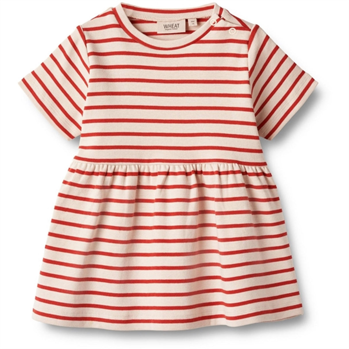 Wheat Red Stripe Jersey Dress Anna