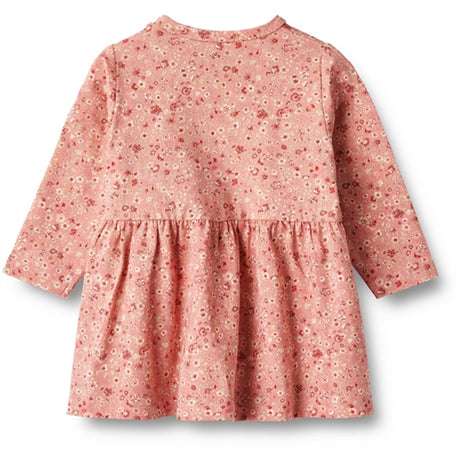 Wheat Rosette Flowers Jersey Dress Sessa 2