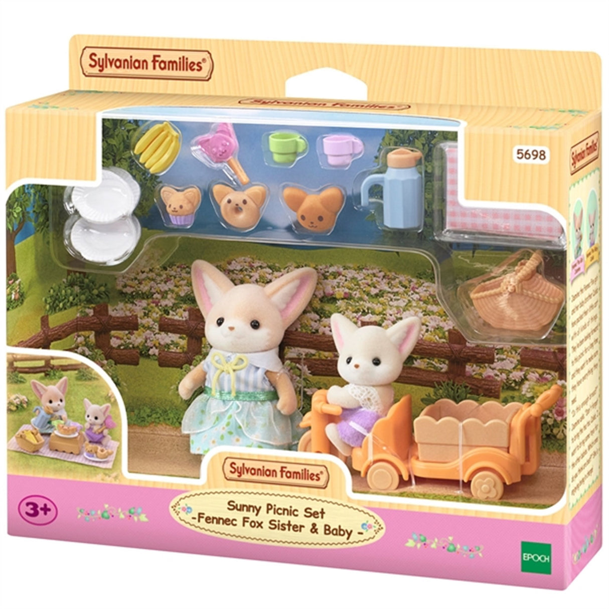 Sylvanian Families® Sunny Picnic Set - Fennec Fox Sister & Baby