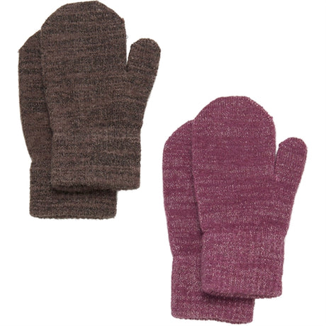 CeLaVi Mittens Magic Glitter 2-pack Mellow Mauve