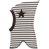 Racing Kids Balaclava Top Star Stripe Brown/White