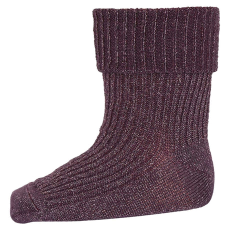 MP 59046 Viscose/Bamboo Ida Glitter Socks 180 Dark Grape