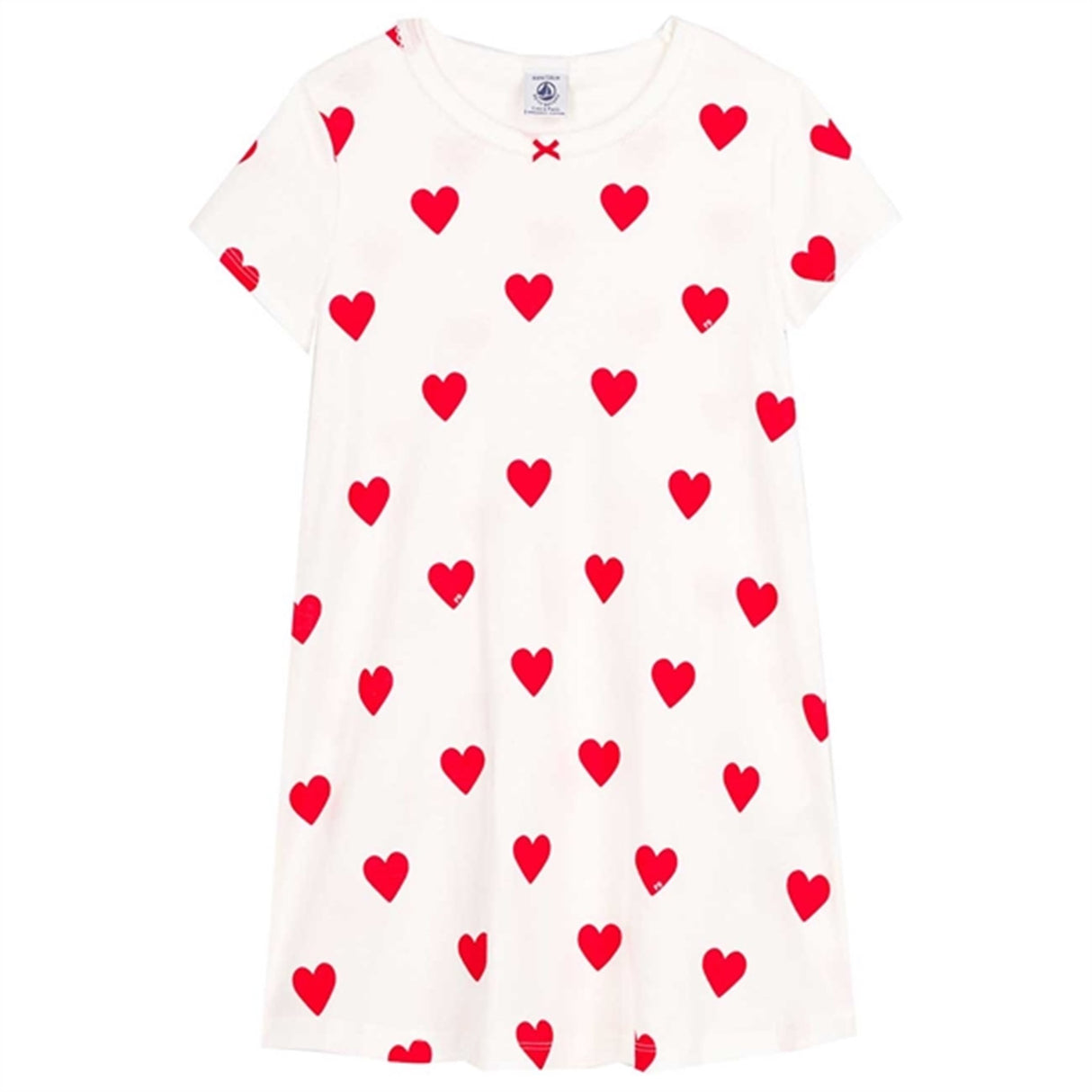 Petit Bateau Dress White/Red