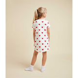 Petit Bateau Dress White/Red