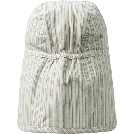 Wheat Aquablue Stripe Sun Hat Albert 2