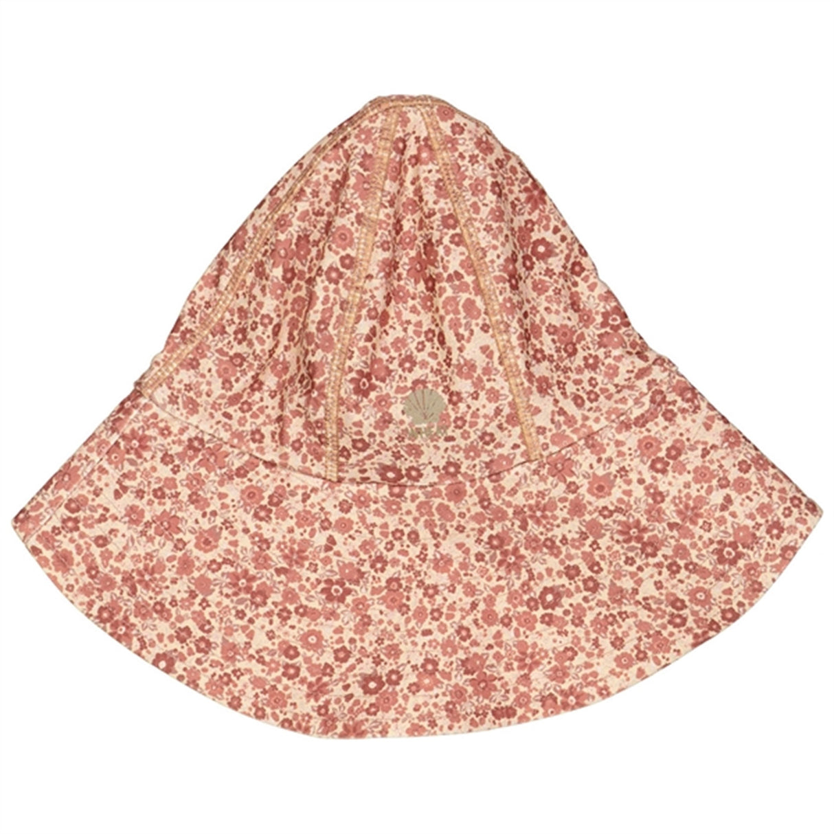 Wheat Red Flower Meadow UV Sun Hat 3