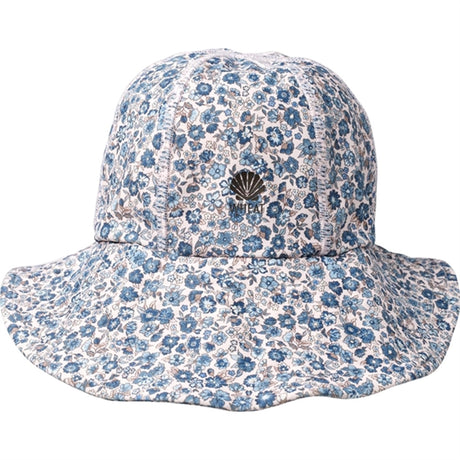 Wheat Blue Flower Meadow UV Sun Hat 2