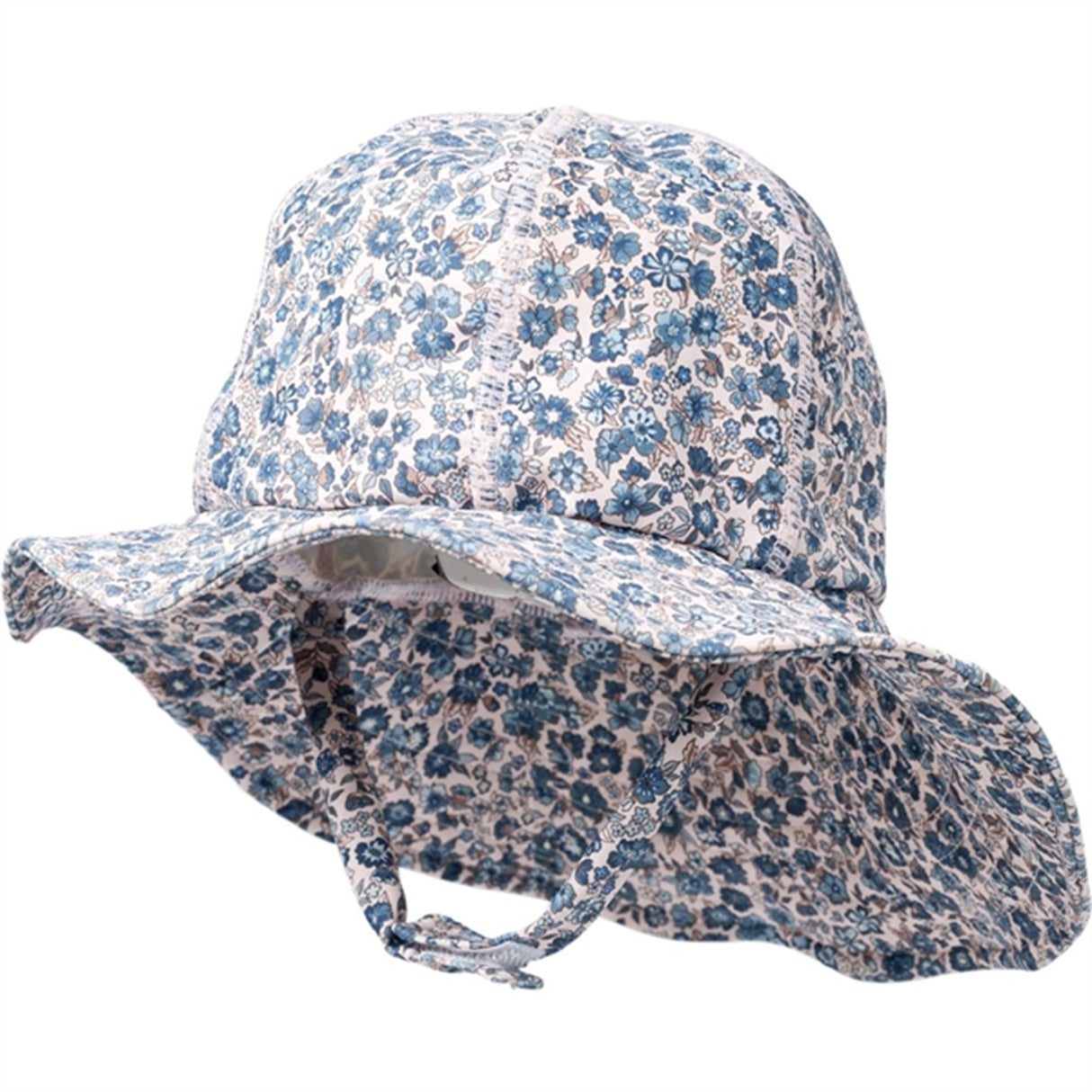 Wheat Blue Flower Meadow UV Sun Hat