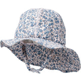 Wheat Blue Flower Meadow UV Sun Hat