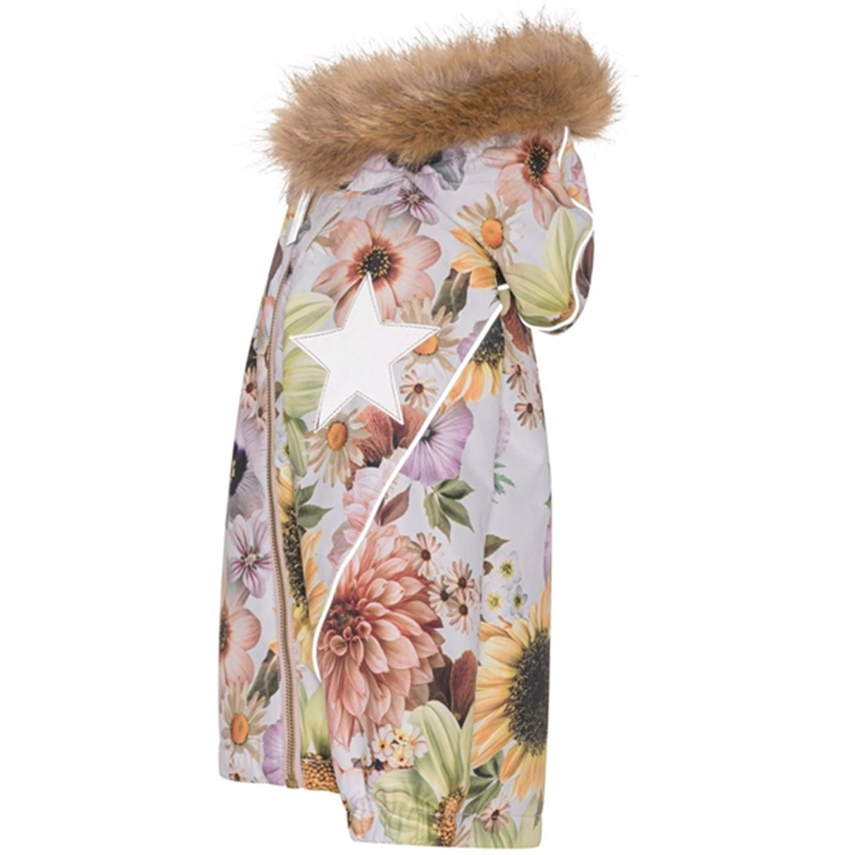 Molo Retro Flowers Hopla Fur Jacket 3