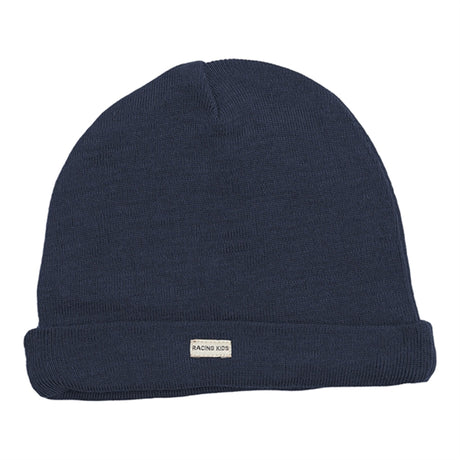 Racing Kids Beanie Wool/Cotton Navy