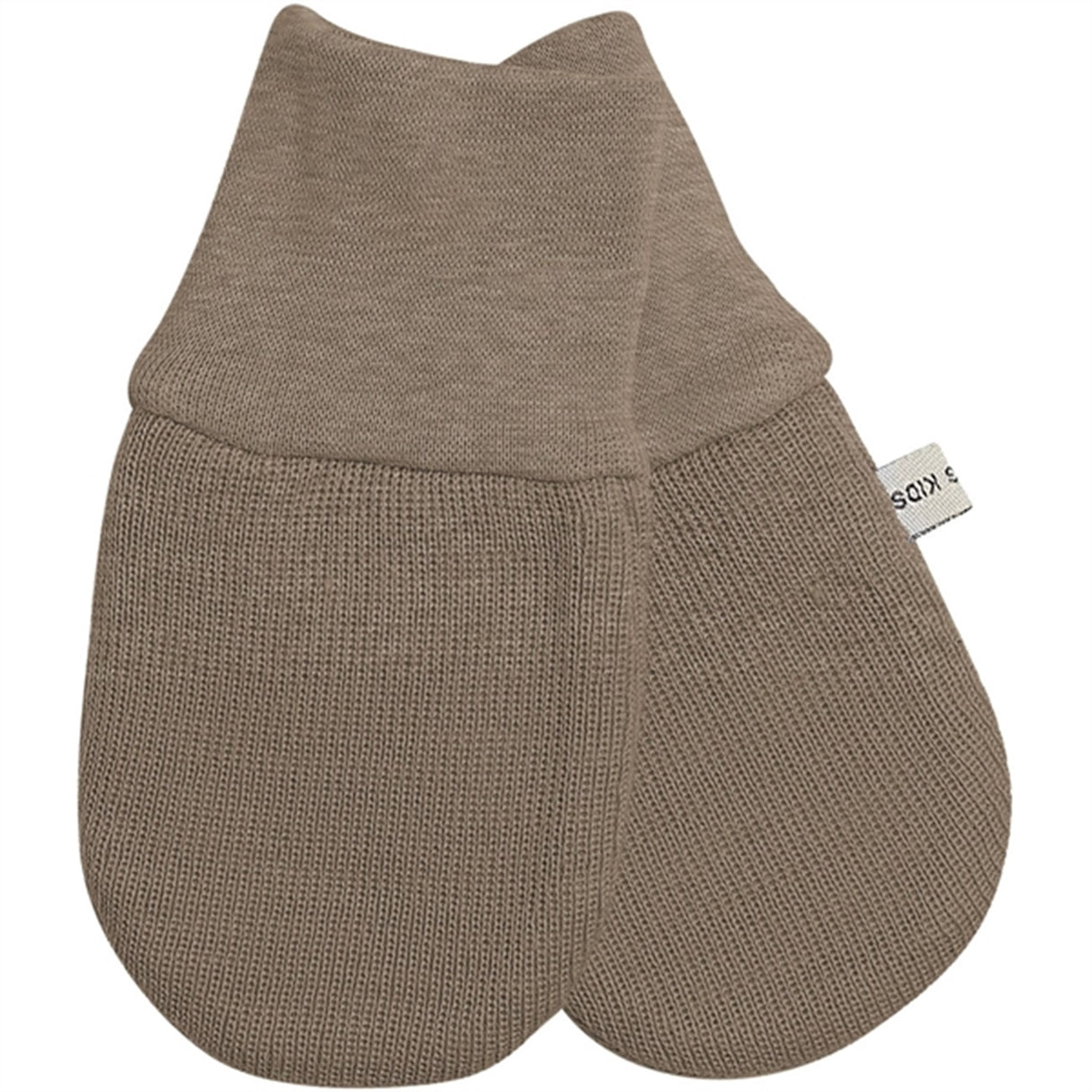 Racing Kids Baby Mittens without Thumb Light Taupe Melange