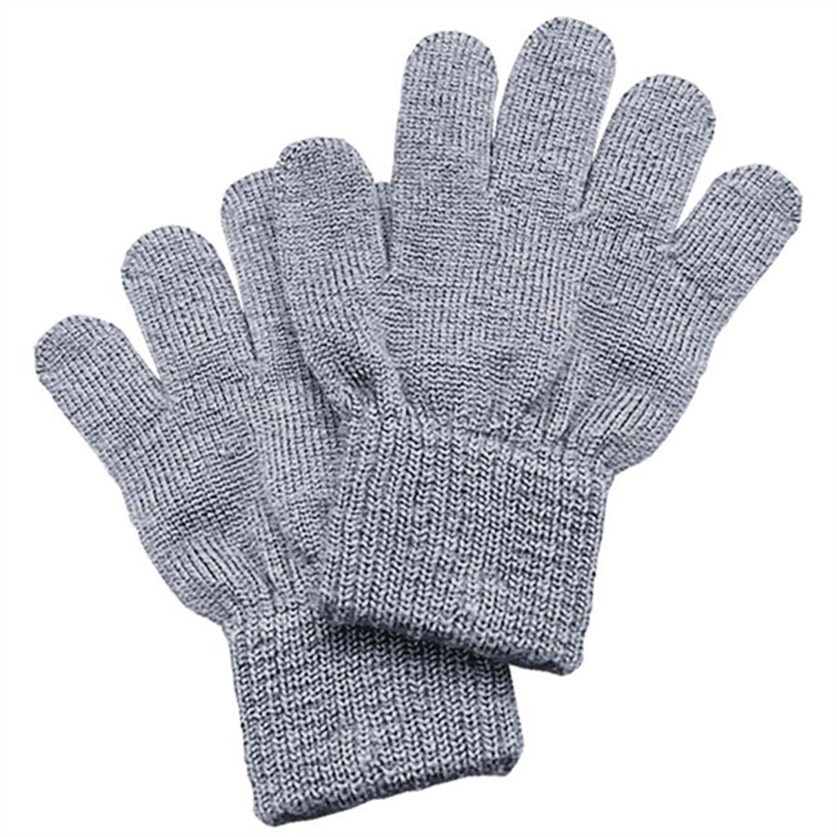 Racing Kids Mittens Grey Melange