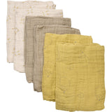 Pippi Organic Muslin Cloths 6-pack Rattan