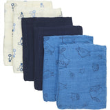 Pippi Organic Muslin Cloths 6-pack Dark Navy 3