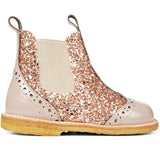 Angulus Starter Chelsea Boots With Zipper Dusty Almond/Maple Glitter/Elastic 2