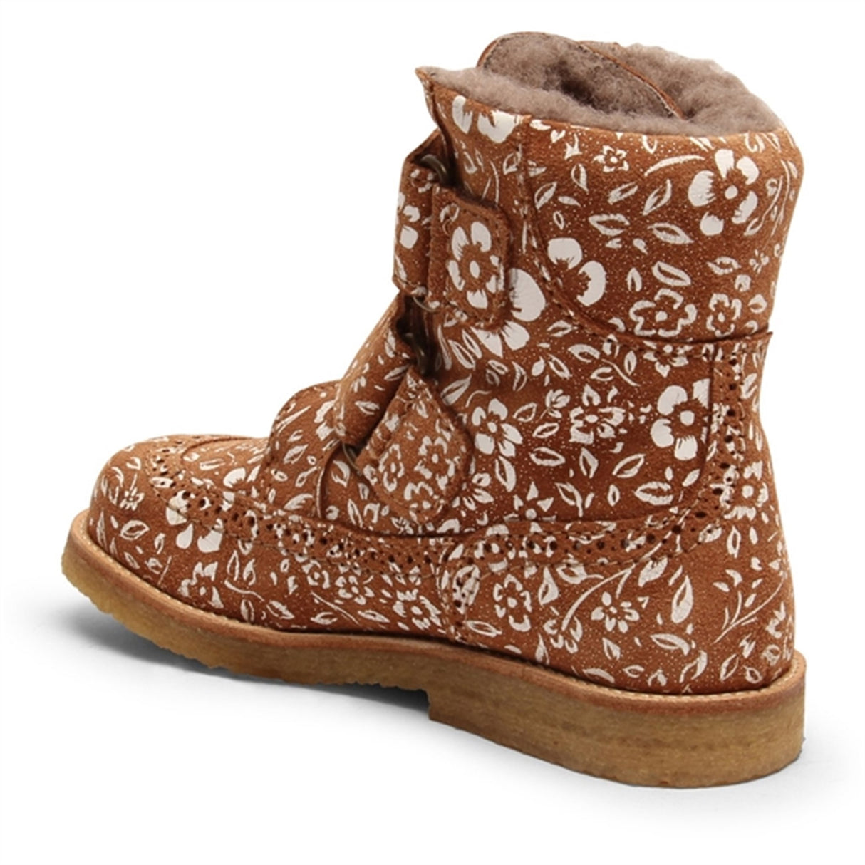 Bisgaard Elba Tex Boots Brandy Flowers 4