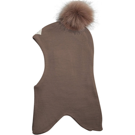 Racing Kids Round Balaclava Rose Brown