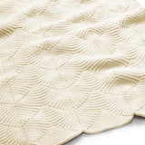 Cam Cam Copenhagen Baby Scallop Knit Blanket Natural 2