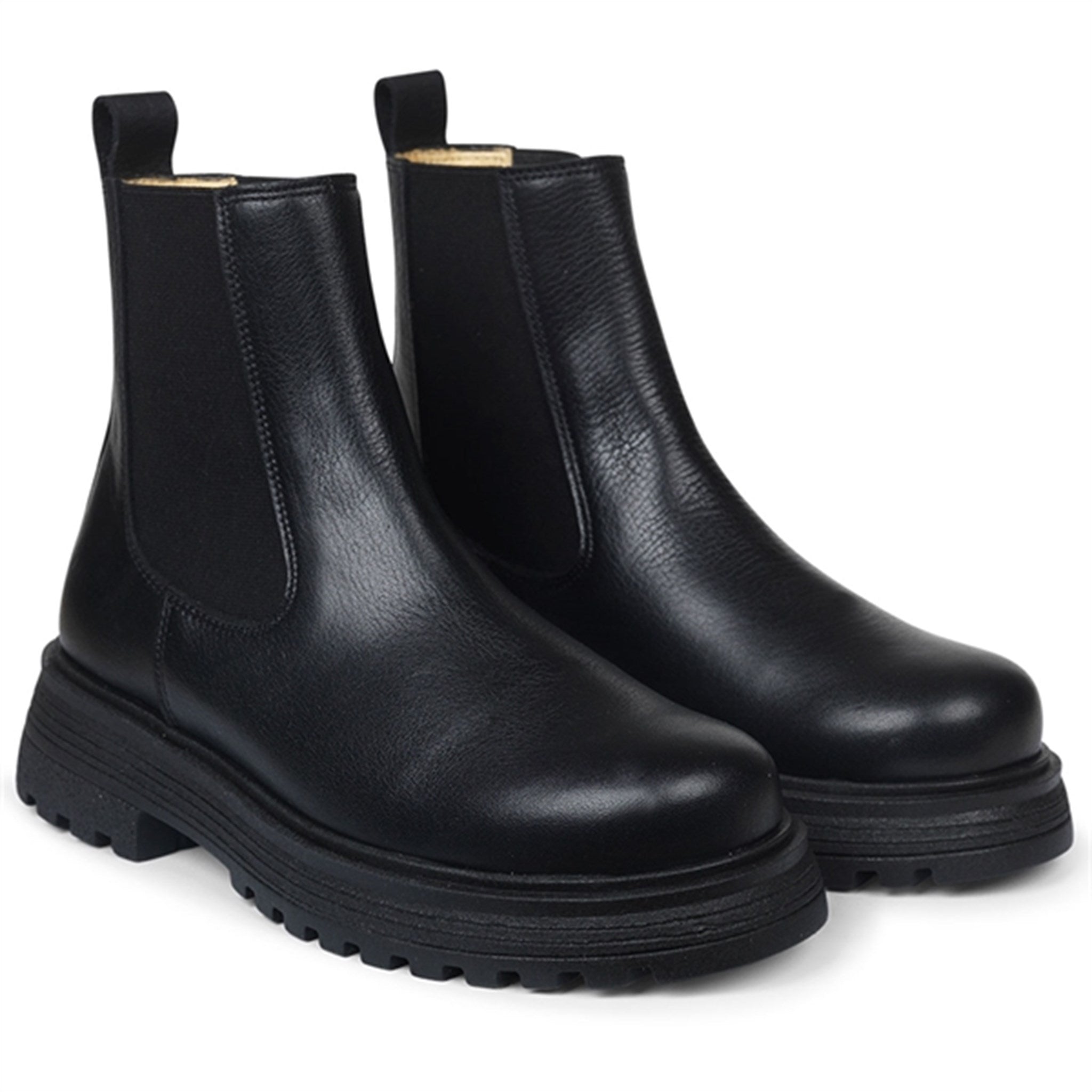 Angulus Chelsea Boots With Track Sole Black/Black