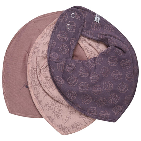 Pippi Bandana Bib 3-pack Burlwood