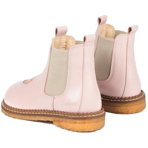 Angulus Chelsea Boots Pale Rose/Rose Glitter/Beige 3