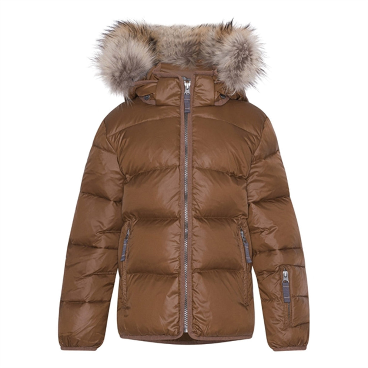 Ver de Terre Featherlight Down Jacket w. Fur Kangaroo