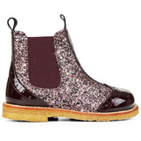 Angulus Chelsea Boots Bordeaux/Bordeaux Glitter/Elastic 2