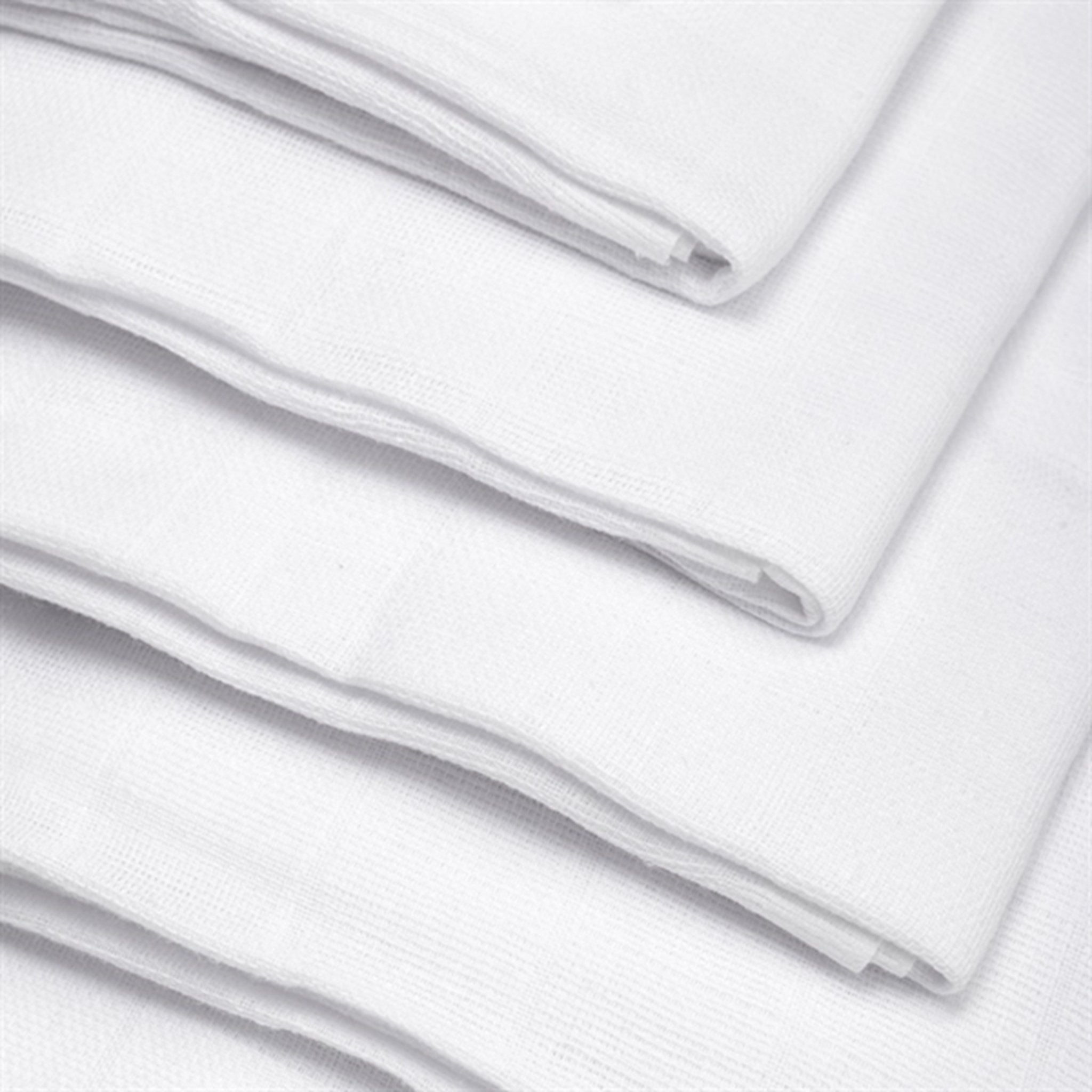 Pippi Muslin Cloths 8-pack Brilliant White 2