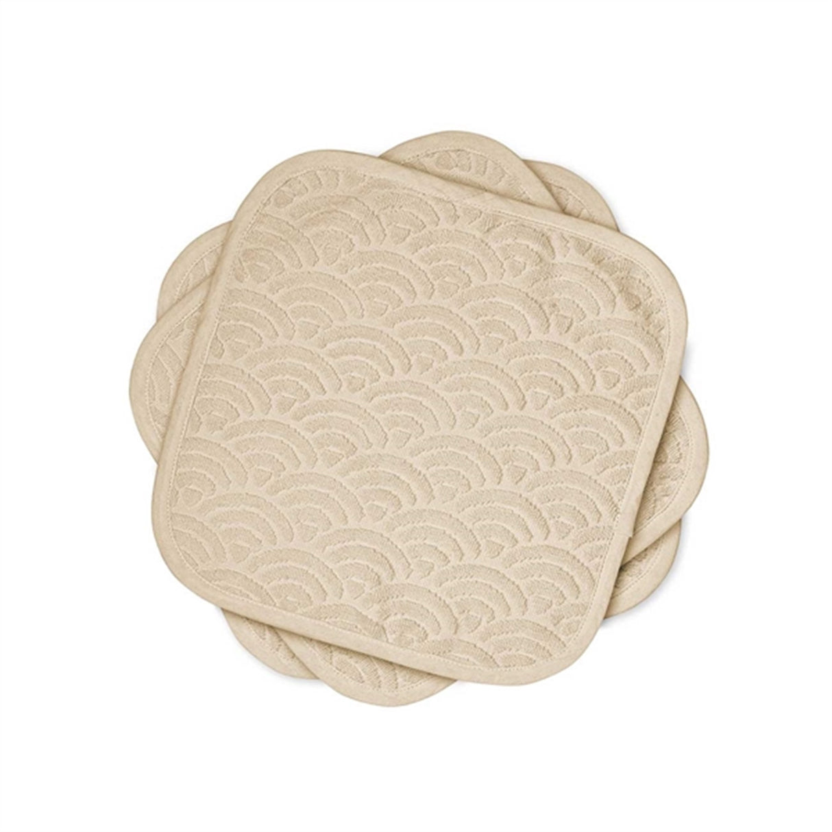 Cam Cam Copenhagen Washcloth 3-pack GOTS Almond