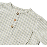 Wheat Aquablue Stripe Shirt Bjørk 3