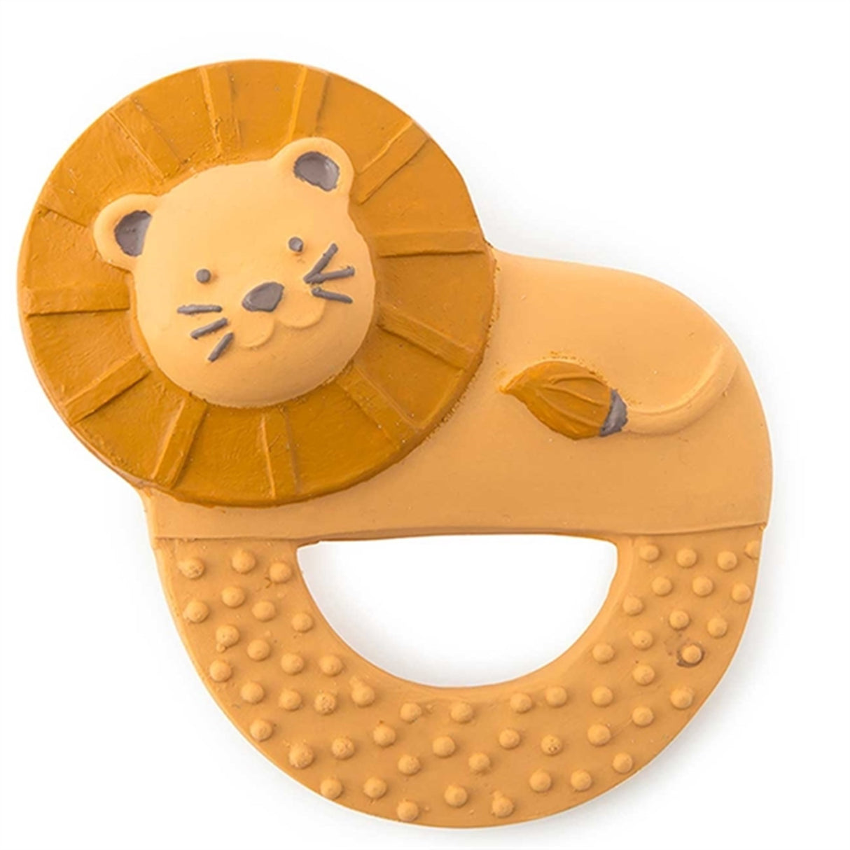 Moulin Roty Biting Ring - Lion In Natural Rubber