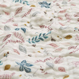 Cam Cam Copenhagen Baby Muslin Blanket Pressed Leaves Rose 2