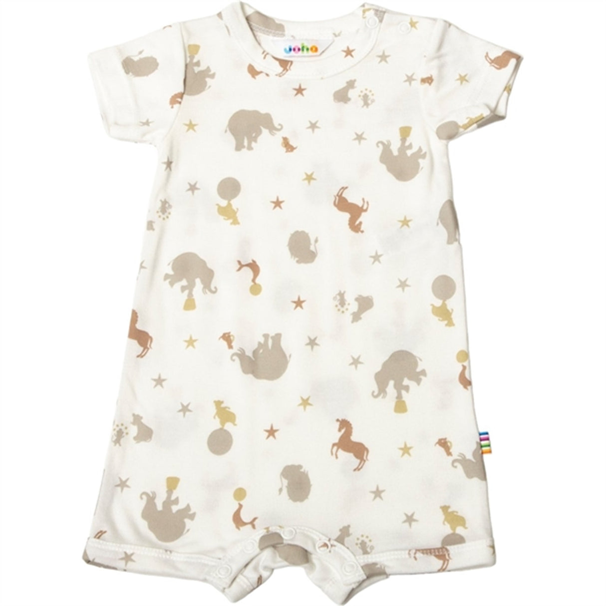 Joha White AOP Romper