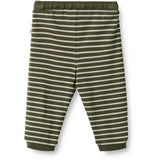 Wheat Dark Green Stripe Soft Sweatpants Leo 3