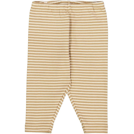 Wheat Cappuccino Stripe Silas Jersey Leggings