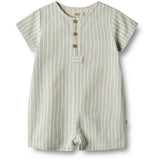 Wheat Aquablue Stripe Playsuit Niller