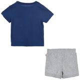 Levi's Mascot Batwing Shorts Set Blue 4