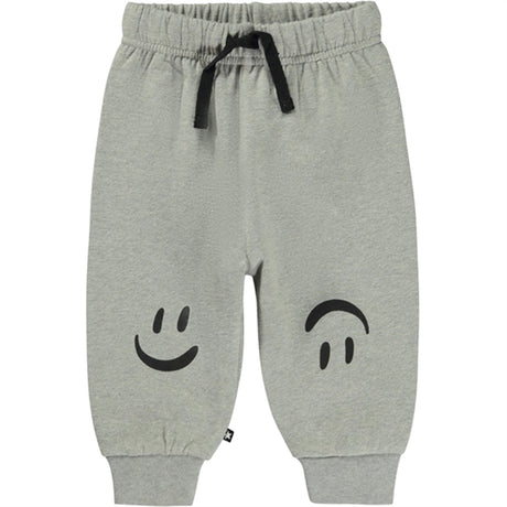 Molo Grey Melange Simeon Soft Pants