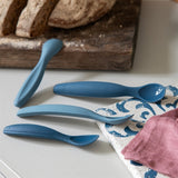 Sebra Silikone Spoon Set Vintage Blue 3